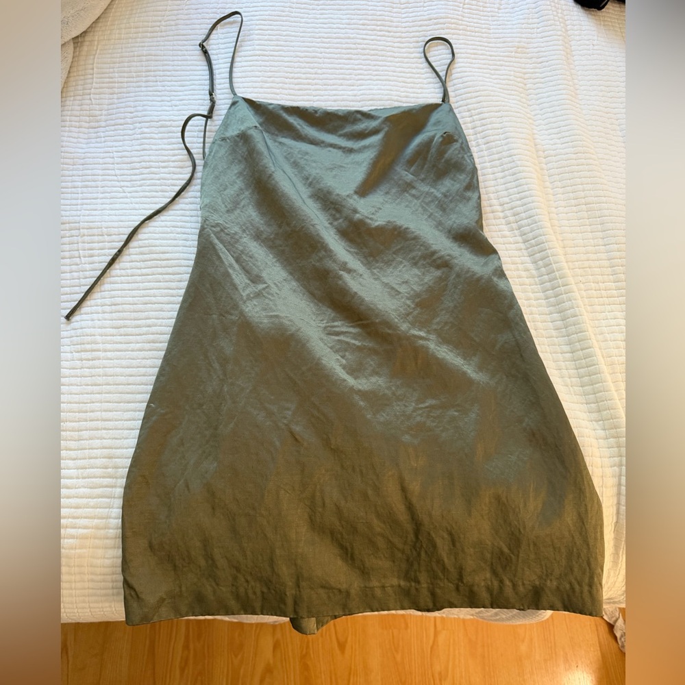 Zara Green mini dress with adjustable straps